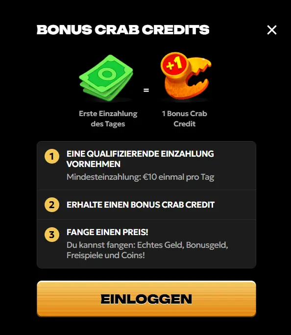Bonus Crab Credits