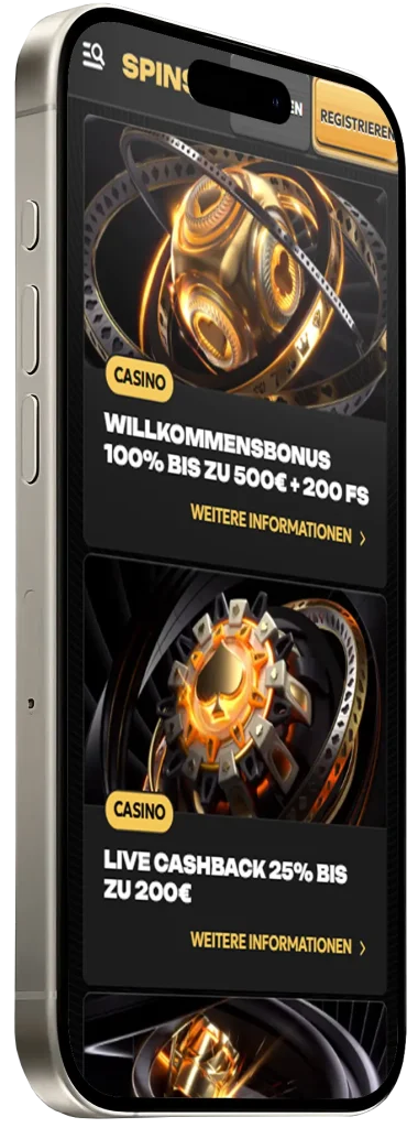 Boni auf SpinsyCasino App