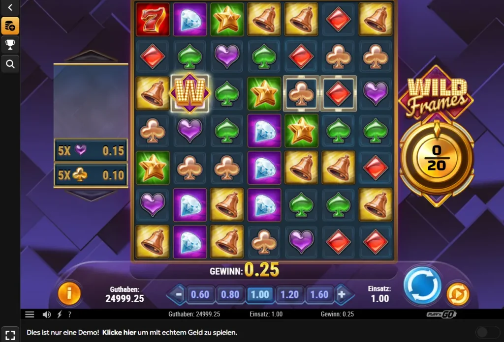 Wild Frames Spinsy Games